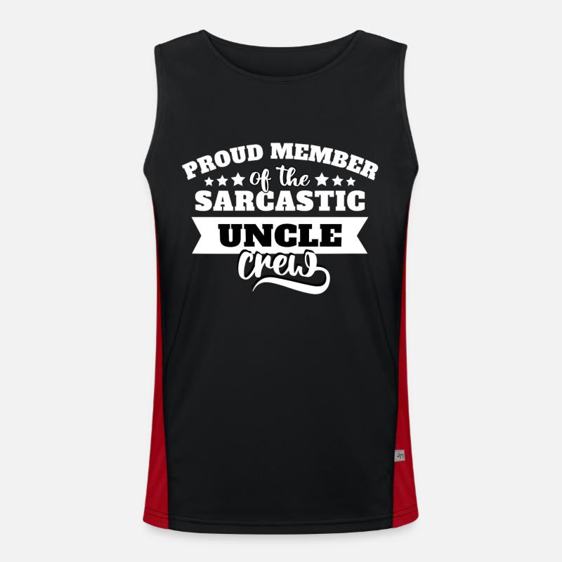 Uncle Sarcasm Men's Functional Contrast Tank Top 