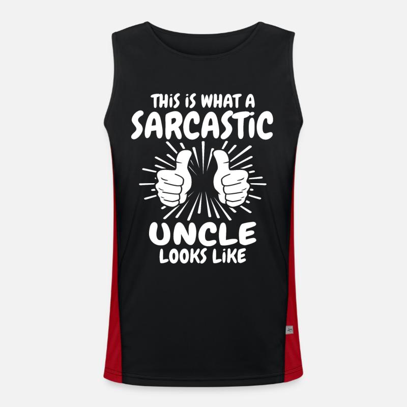 Sarcastic Uncle Men's Functional Contrast Tank Top 