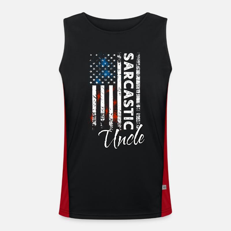 Sarcastic Uncle Men's Functional Contrast Tank Top 