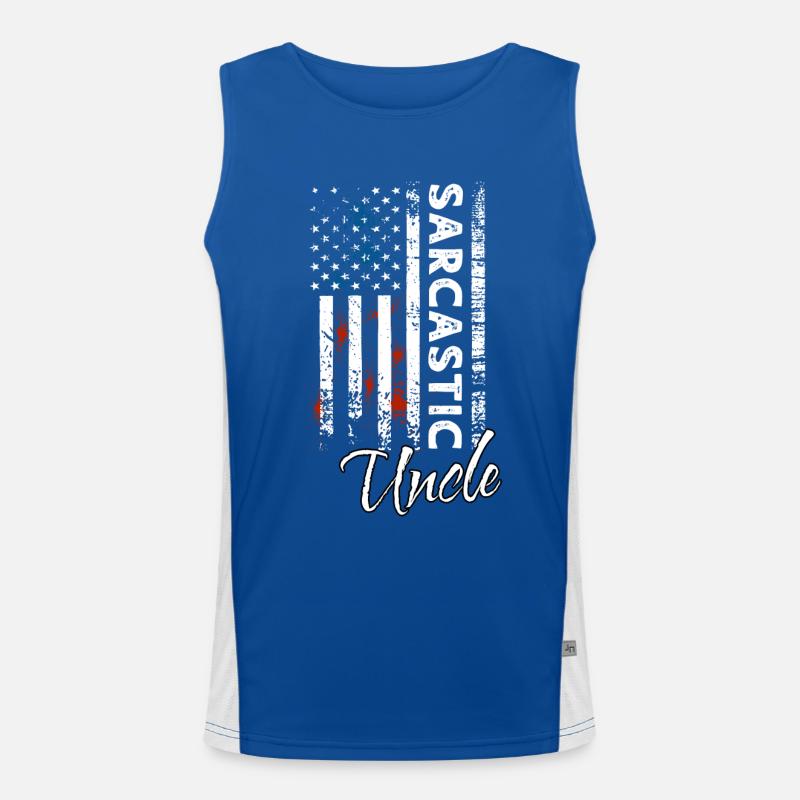 Sarcastic Uncle Men's Functional Contrast Tank Top 