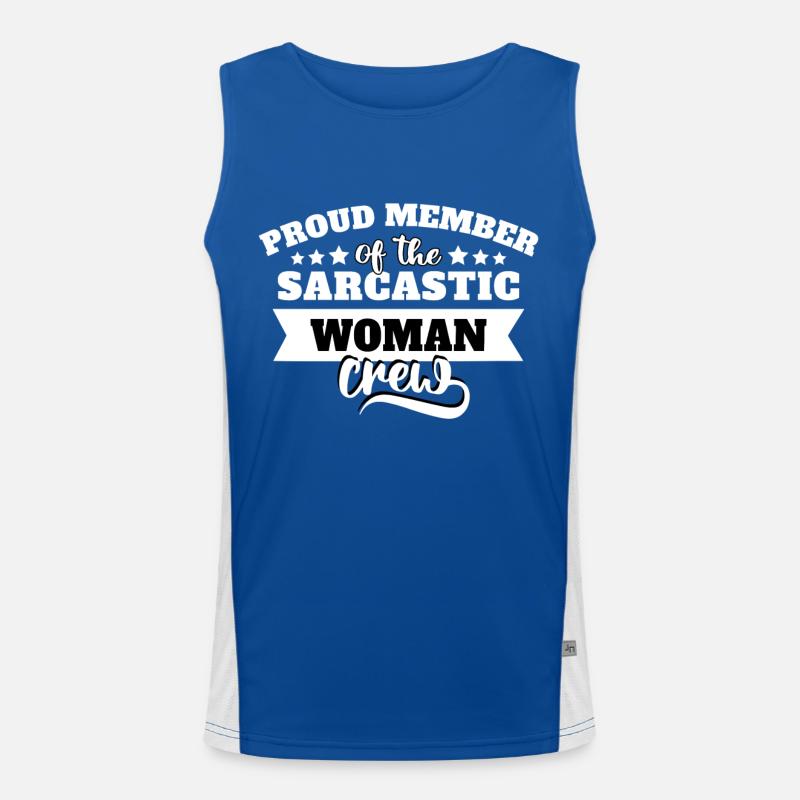 Mrs. Sarcasm Men's Functional Contrast Tank Top 