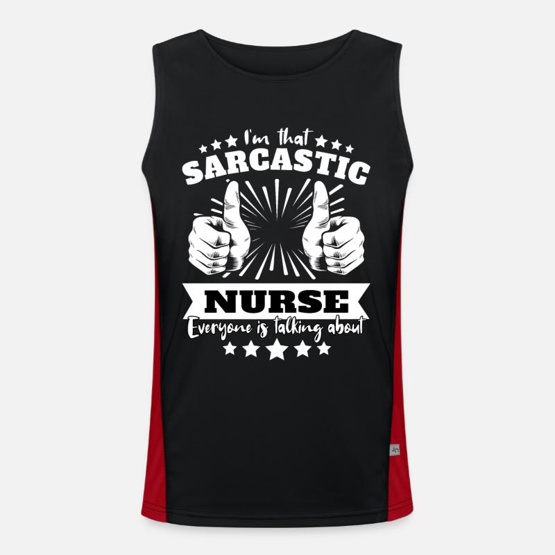 Nurse Sarcasm Men's Functional Contrast Tank Top 