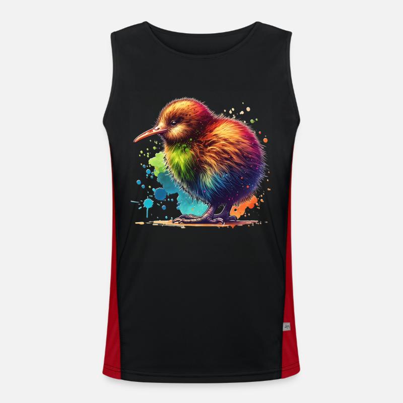 Kiwi Oiseau Débardeur respirant contrasté Homme 