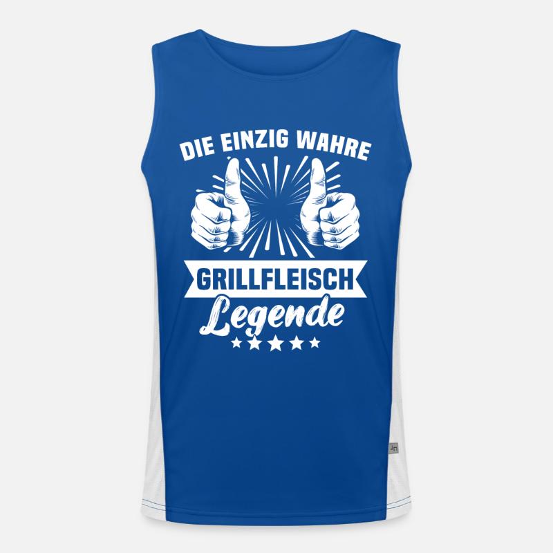 Grillfleisch Funktionelles Kontrast-Tank Top für Männer 