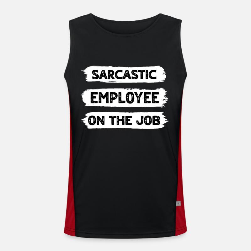 Sarcasm Employés Débardeur respirant contrasté Homme 