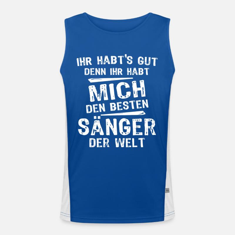 Singer Men's Functional Contrast Tank Top 