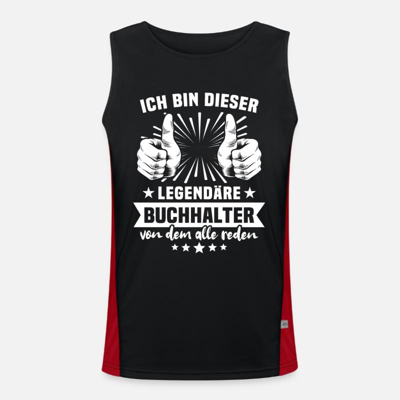 Accountant Legend Men's Functional Contrast Tank Top 