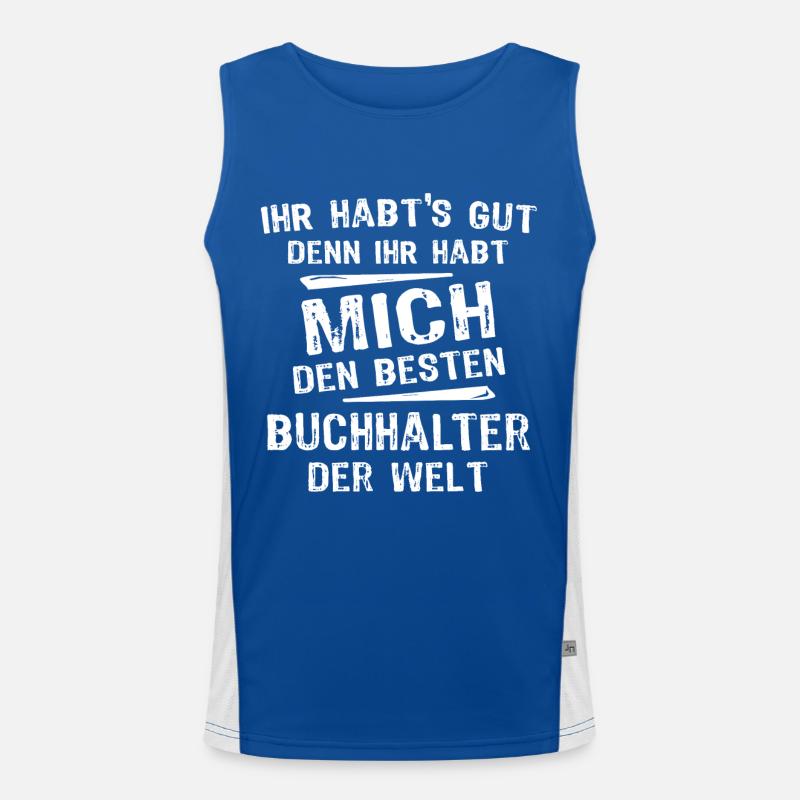 Buchhalter Funktionelles Kontrast-Tank Top für Männer 