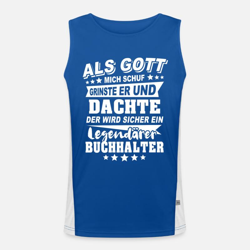 Buchhalter Funktionelles Kontrast-Tank Top für Männer 