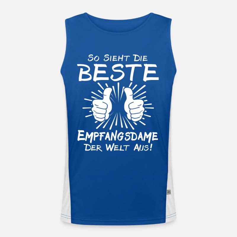 Empfangsdame Funktionelles Kontrast-Tank Top für Männer 