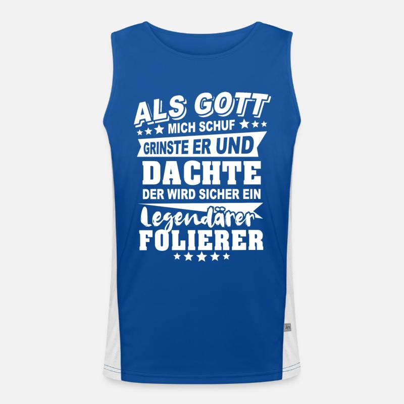 Wrapper Men's Functional Contrast Tank Top 
