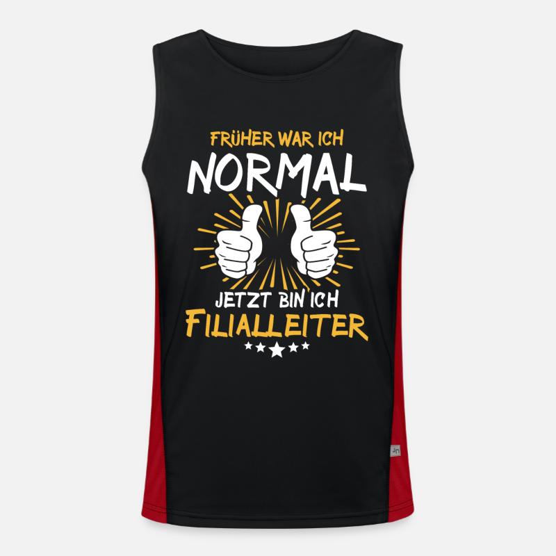 Branch Manager Spruch Men's Functional Contrast Tank Top 