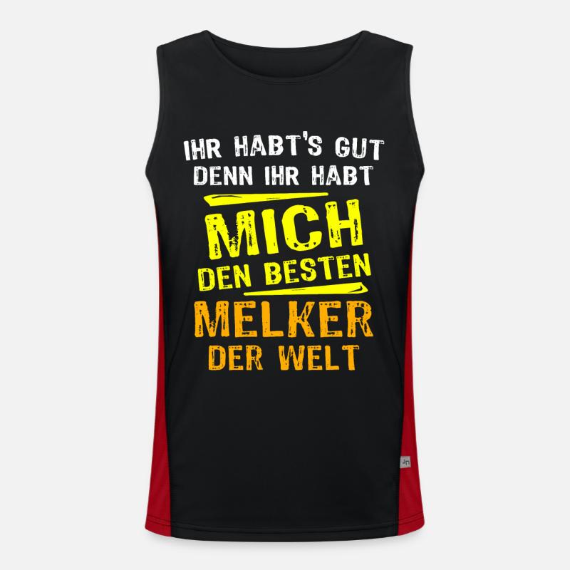 Melker Geschenk Funktionelles Kontrast-Tank Top für Männer 