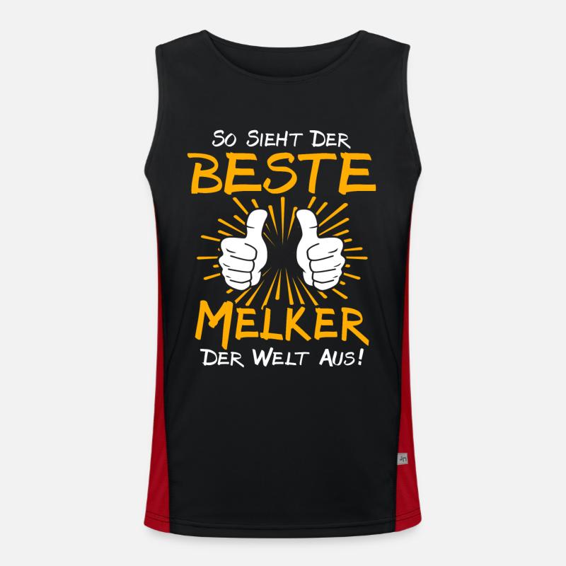 Melker Gift Idea Men's Functional Contrast Tank Top 