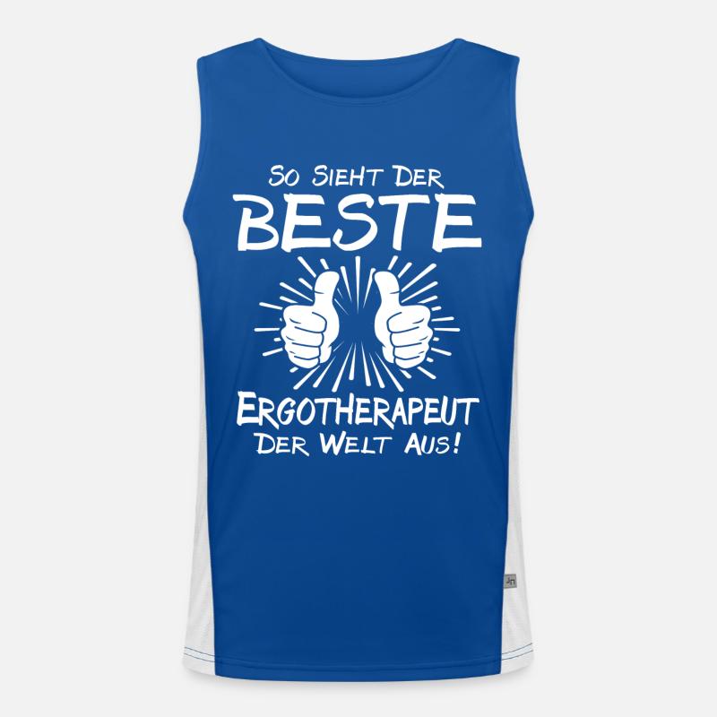 Best Occupational Therapist Men's Functional Contrast Tank Top 