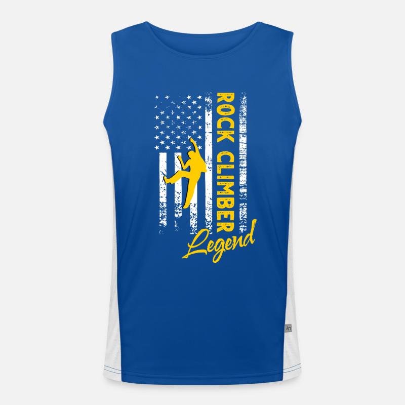 Climbing legend Men's Functional Contrast Tank Top 
