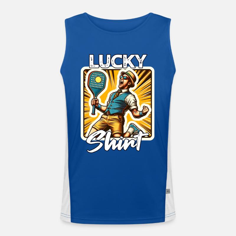 Paddleball Player Men's Functional Contrast Tank Top 