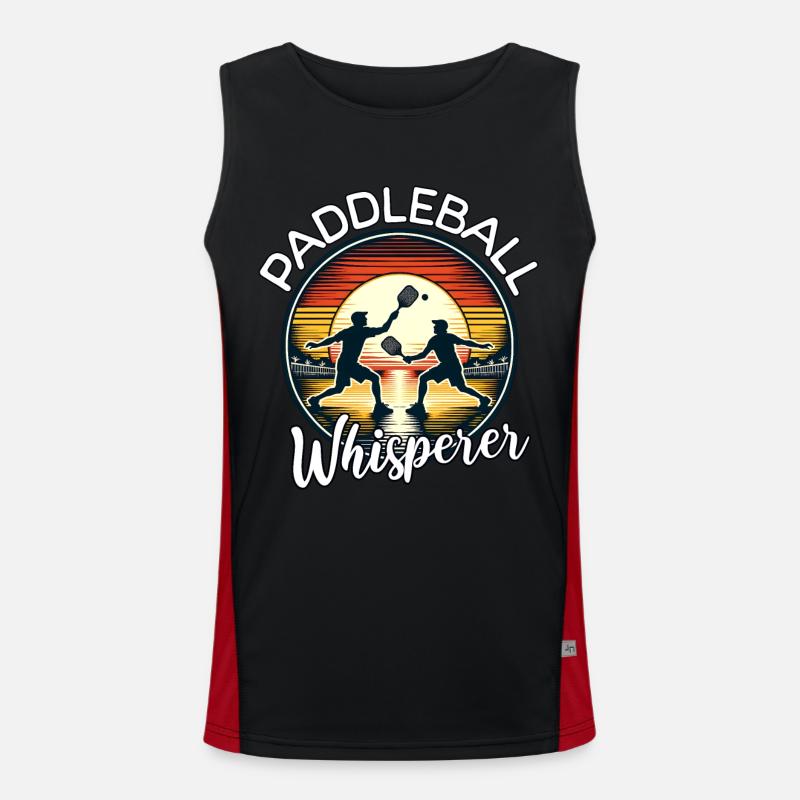 Paddleball Flüsterer Funktionelles Kontrast-Tank Top für Männer 