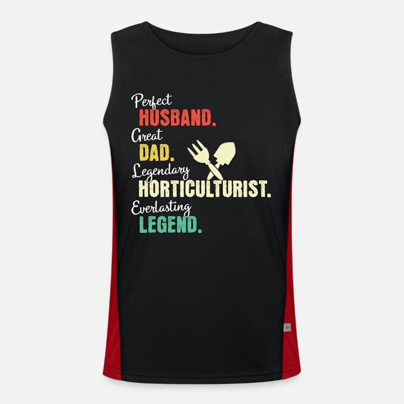 Gartenbauer Papa Funktionelles Kontrast-Tank Top für Männer 