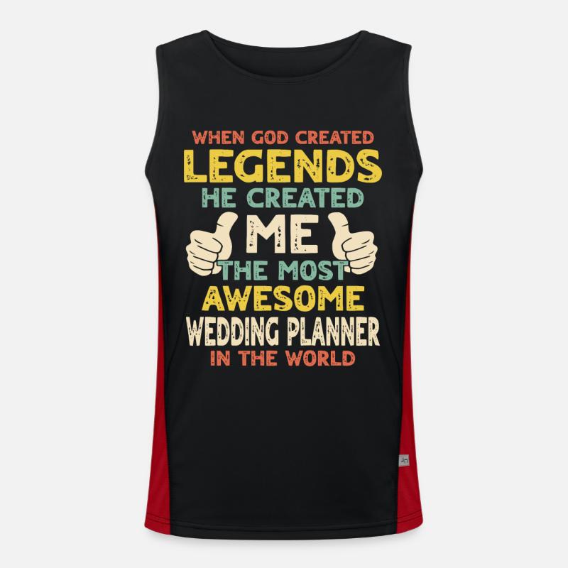 Wedding planner Men's Functional Contrast Tank Top 