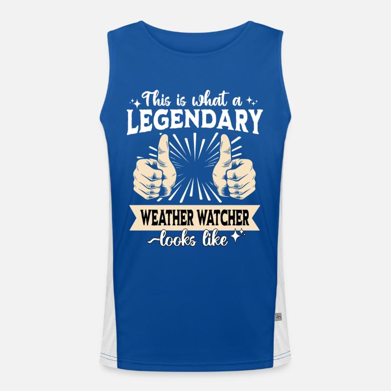 Legendary weather observer Men's Functional Contrast Tank Top 