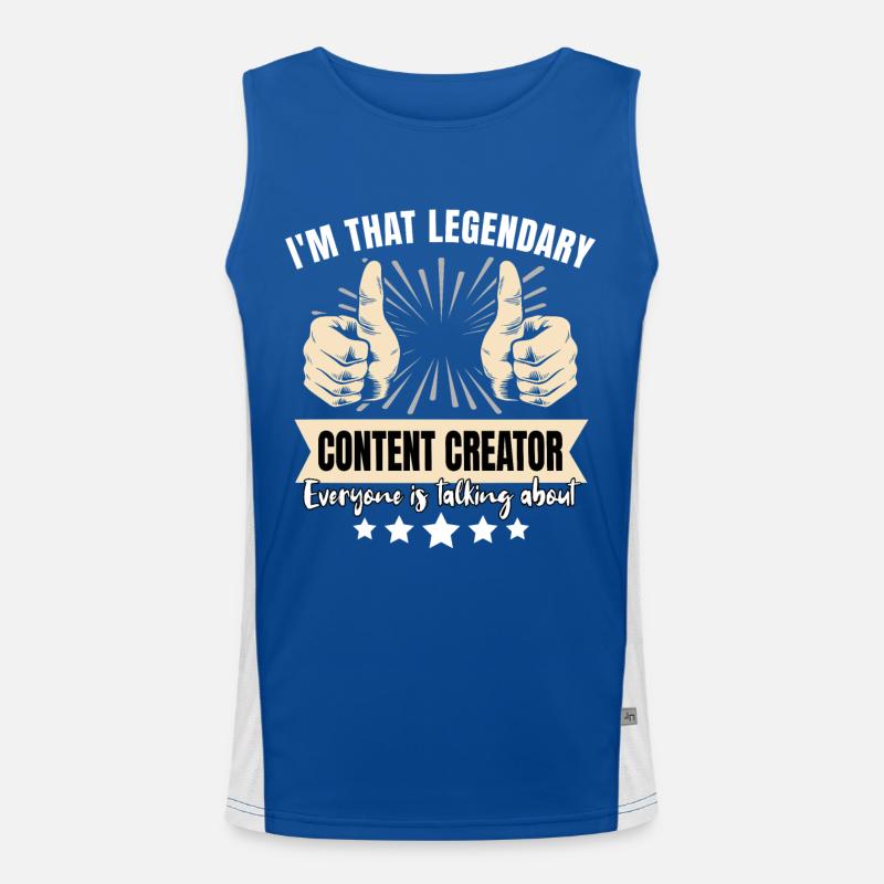 Legendary Content Creator Men's Functional Contrast Tank Top 