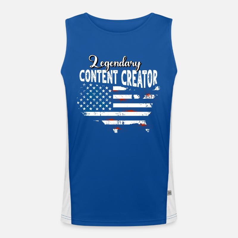 Content Creator US Men's Functional Contrast Tank Top 