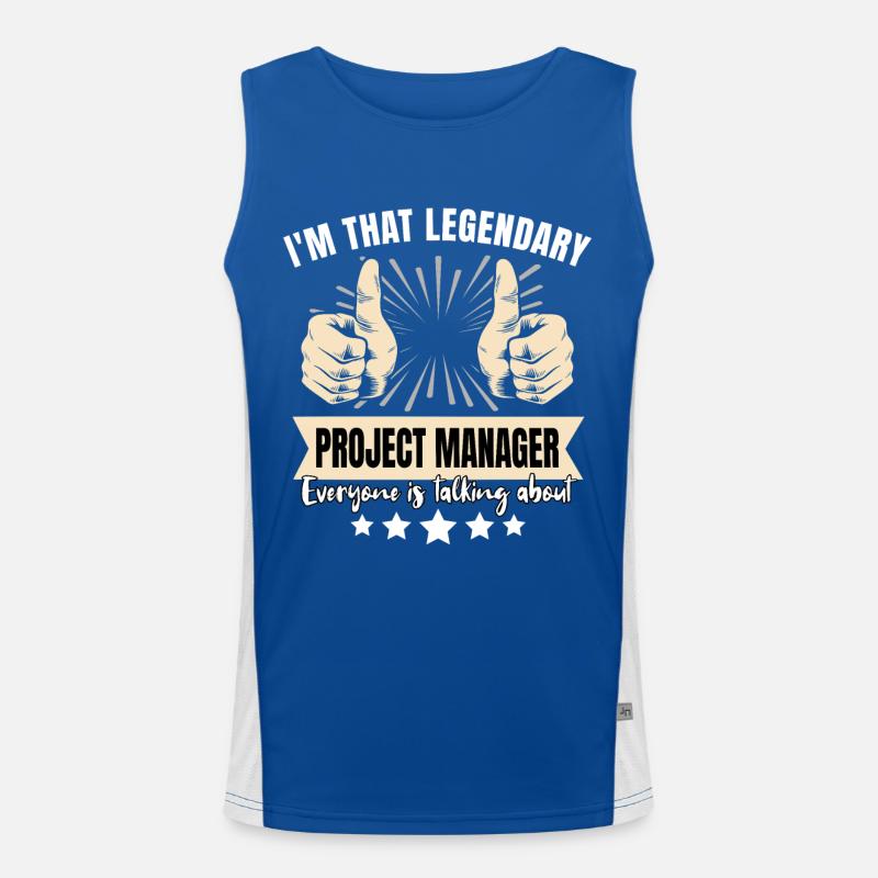 Legendary Project Manager Men's Functional Contrast Tank Top 