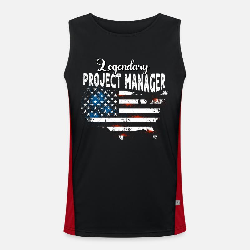 Projektmanager US Funktionelles Kontrast-Tank Top für Männer 