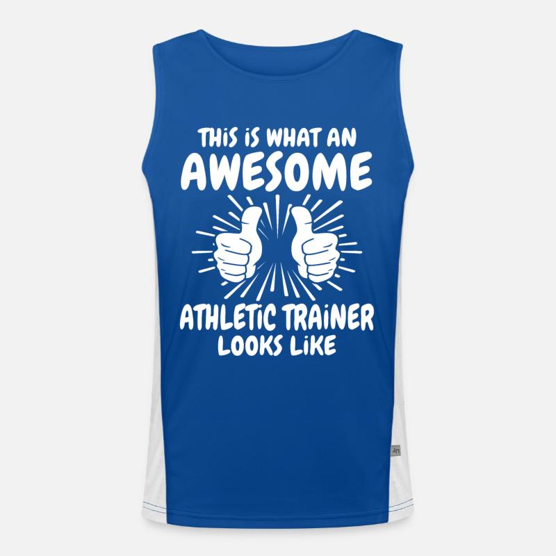 Athletic trainer Men's Functional Contrast Tank Top 