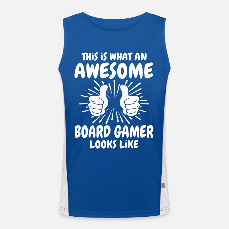 Brettspieler Funktionelles Kontrast-Tank Top für Männer 