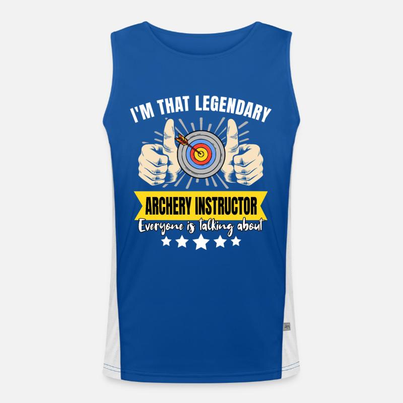 Legendärer Trainer Bogenschiessen Funktionelles Kontrast-Tank Top für Männer 
