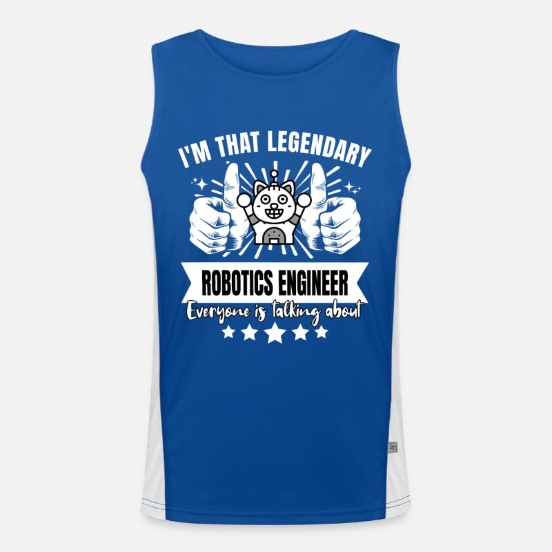 Legendary Robotics Engineer Legend Men's Functional Contrast Tank Top 