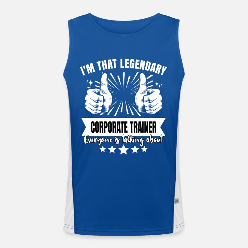 Legendärer Mitarbeitercoach Legende Funktionelles Kontrast-Tank Top für Männer 