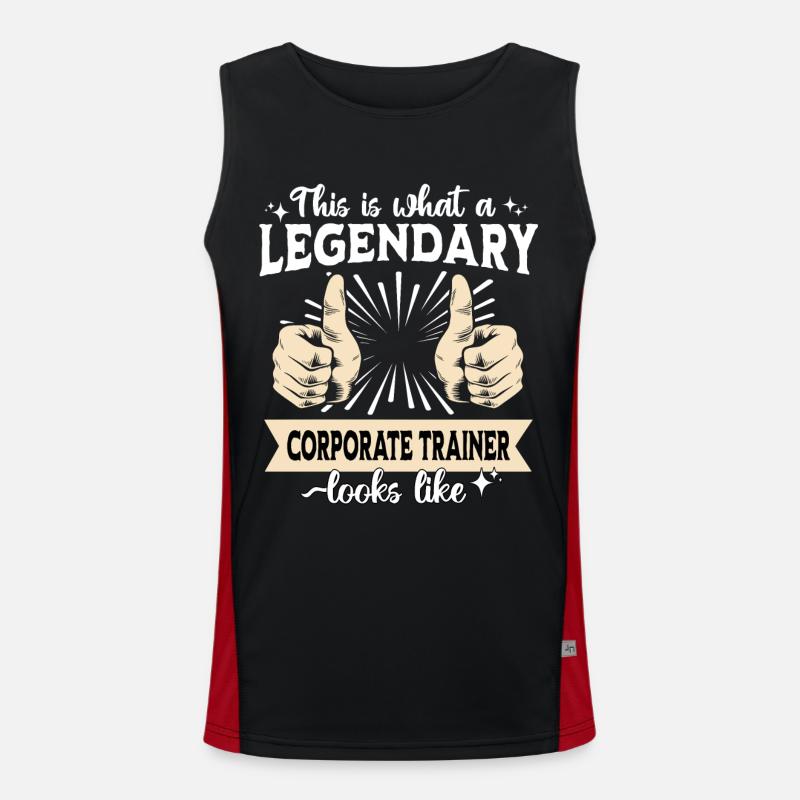 Legendärer Mitarbeitercoach Funktionelles Kontrast-Tank Top für Männer 