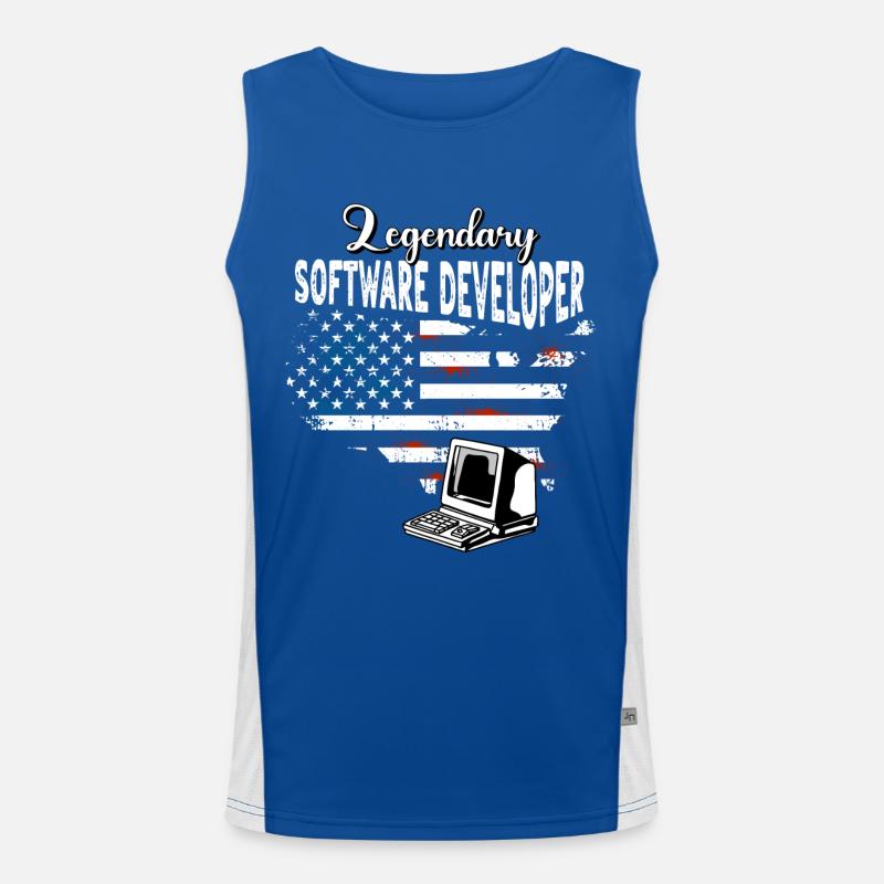 Software Developer US Men's Functional Contrast Tank Top 