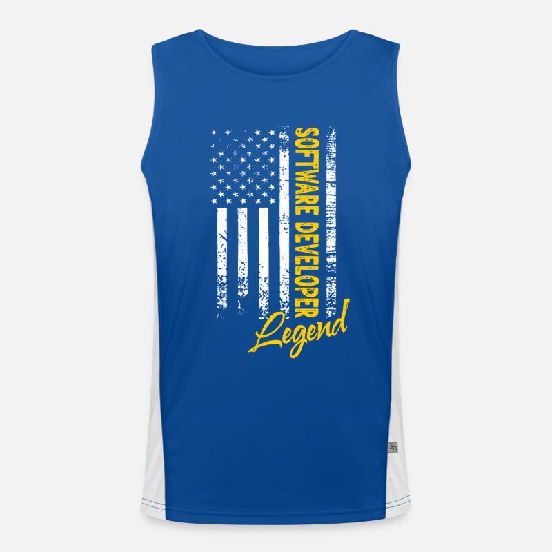 Software Developer Legend Men's Functional Contrast Tank Top 