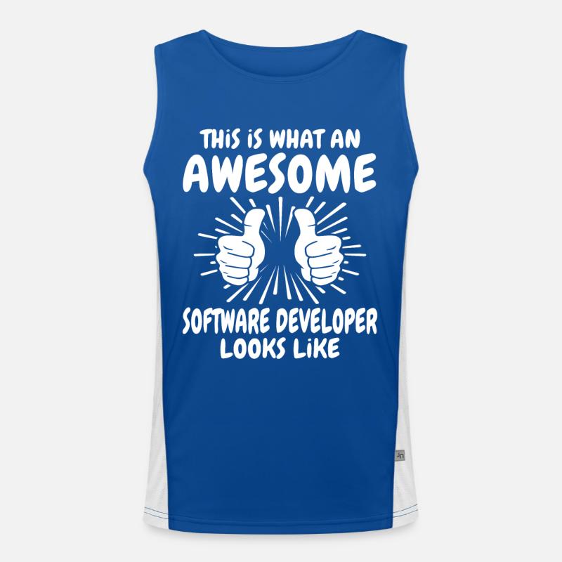 Software Developer Men's Functional Contrast Tank Top 