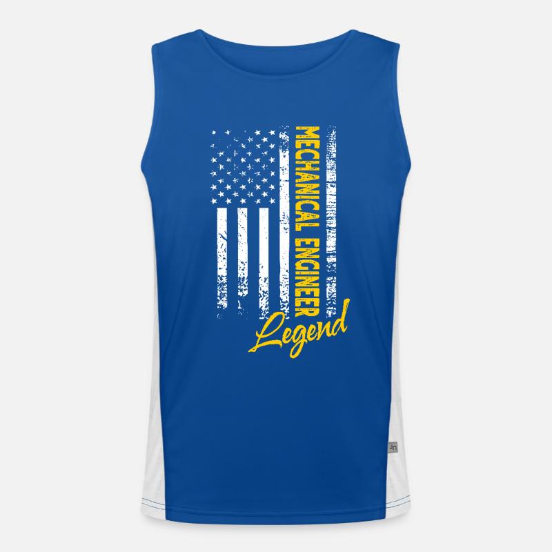 Mechanical Engineer Legend Men's Functional Contrast Tank Top 