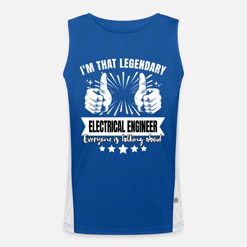 Legendary Electrical Engineer Legend Men's Functional Contrast Tank Top 