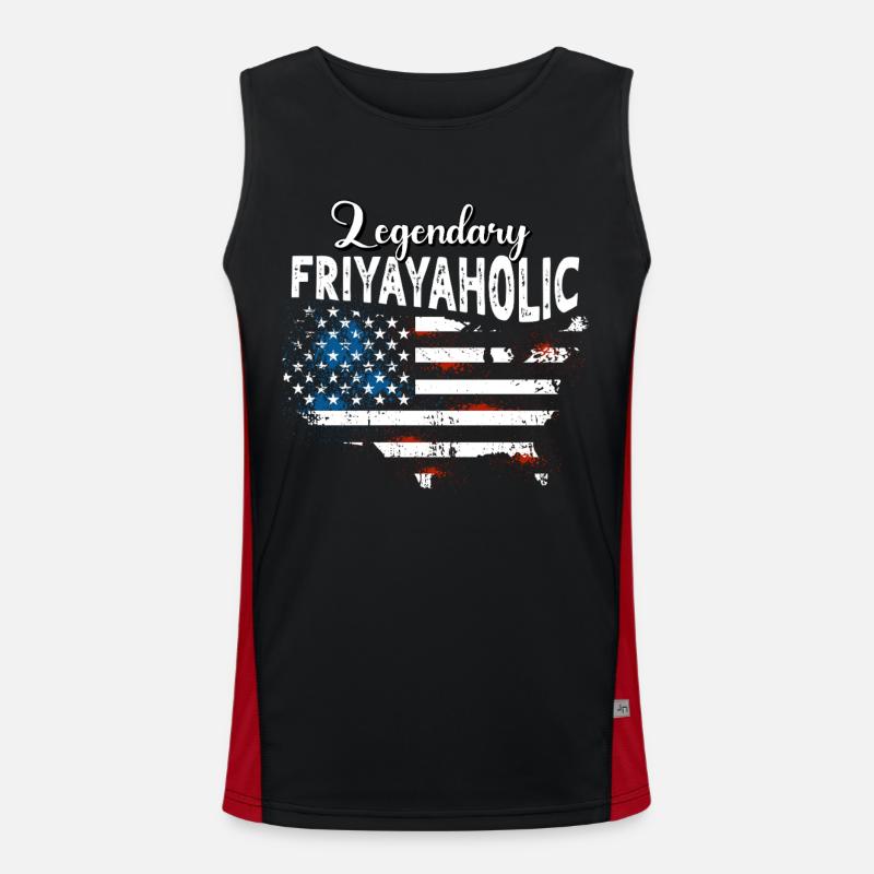 Friyayaholic US Funktionelles Kontrast-Tank Top für Männer 