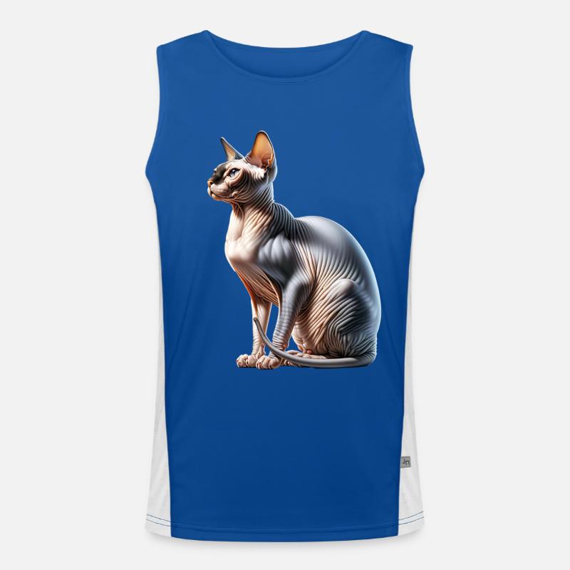 Chat Sphynx Débardeur respirant contrasté Homme 