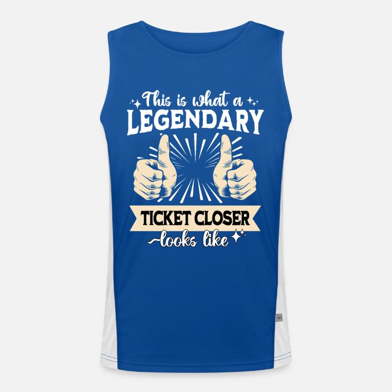 Legendärer IT Ticket Funktionelles Kontrast-Tank Top für Männer 