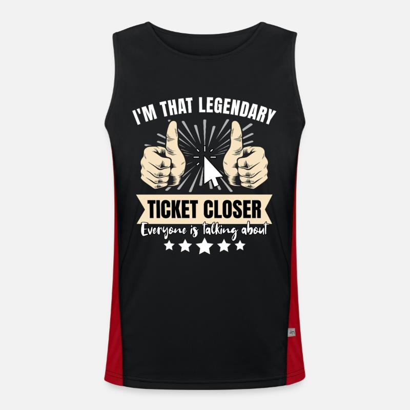 Legendary IT Ticket Men's Functional Contrast Tank Top 