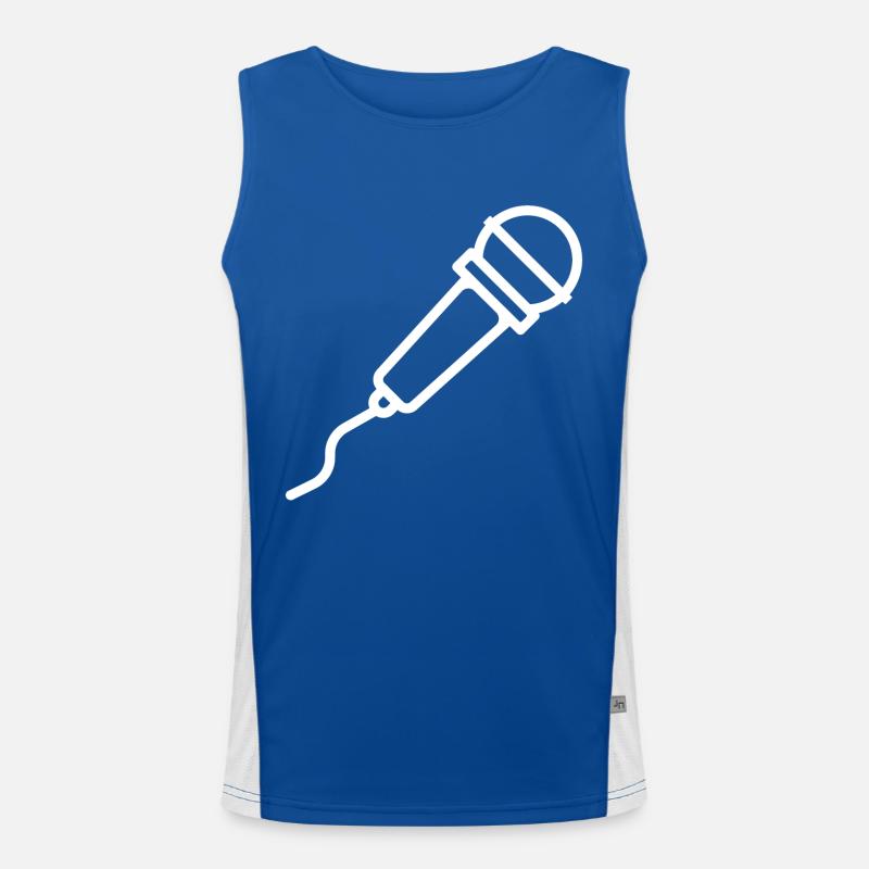 Mikrofon Funktionelles Kontrast-Tank Top für Männer 