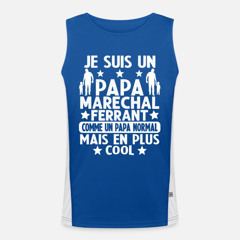 Un Papa Maréchal Ferrant Plus Cool Débardeur respirant contrasté Homme 