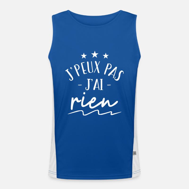 Je peux pas jai Rien Débardeur respirant contrasté Homme 