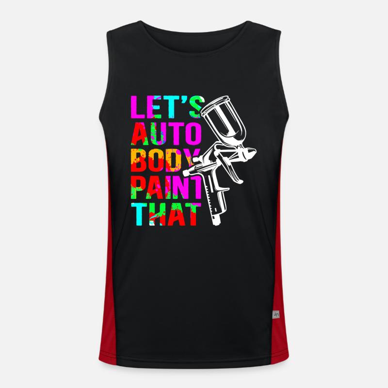 Painter Airbrush Vehicle Painter Gift Men's Functional Contrast Tank Top 