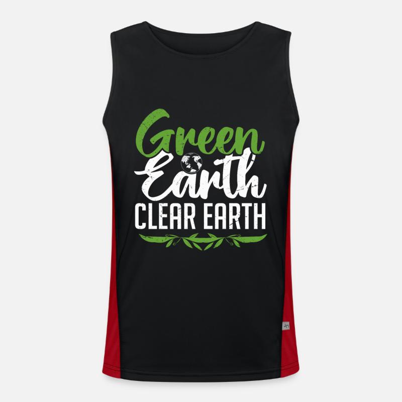 Welttag der Erde - Tag der Erde Funktionelles Kontrast-Tank Top für Männer 
