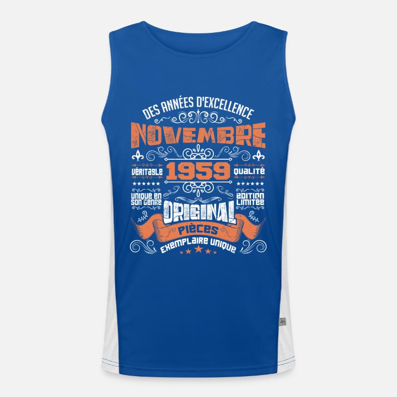 Novembre 1959 Débardeur respirant contrasté Homme 